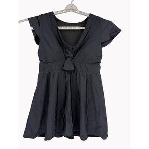 Torrid 1 Womens 14/16 Black One-Piece Swim Dress With Built-In Bottoms